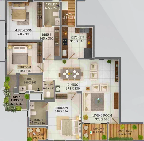 3 BHK Flat in Trinity Accord in Edappally, Kochi - Image 492418