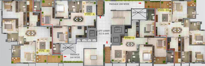 Floor Plan of Trinity Accord in Edappally, Kochi - Image 46970