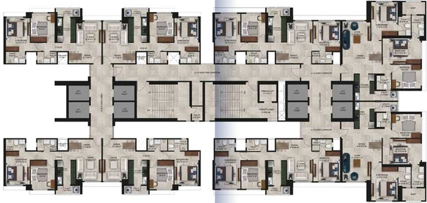 Floor Plan of Ajmera Manhattan in Wadala, Mumbai - Image 18514