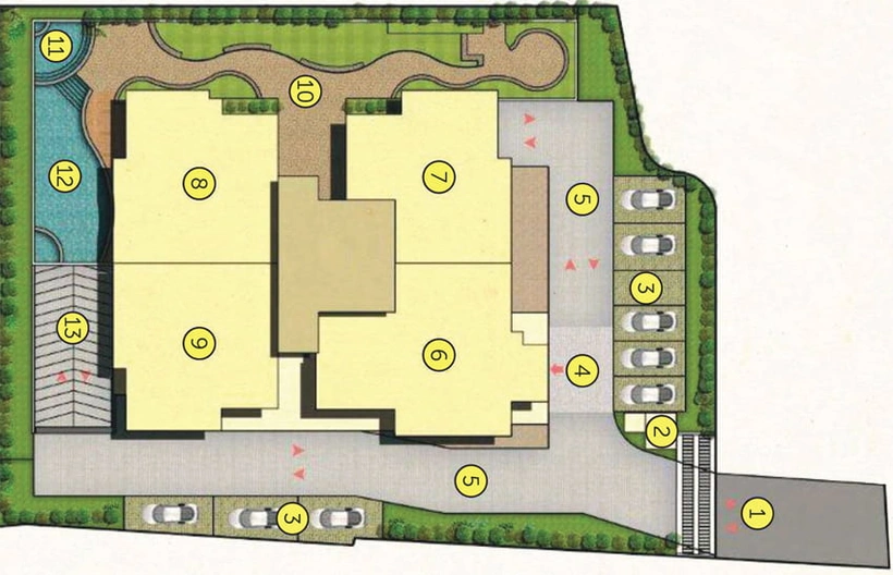 Master Plan of Skyline Polaris in Vyttila, Kochi - Image 47075