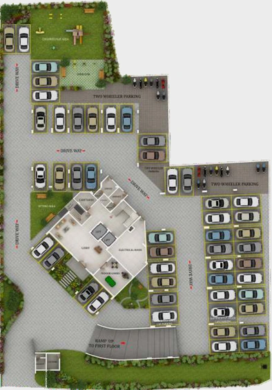 Master Plan of ABAD Sunrise Park in Nettoor, Kochi - Image 47121