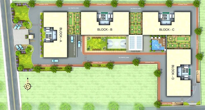 Master Plan of Universal Royal Residency in Saguna More, Patna - Image 47403