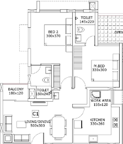 2 BHK Flat in Asset Jubilance in Vazhakkala, Kochi - Image 492805
