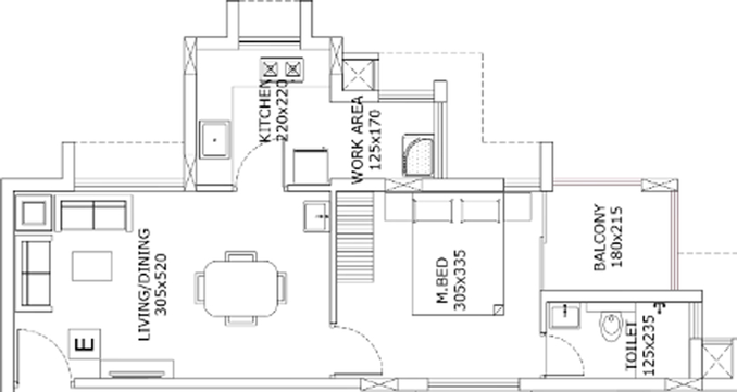 1 BHK Flat in Asset Jubilance in Vazhakkala, Kochi - Image 492804