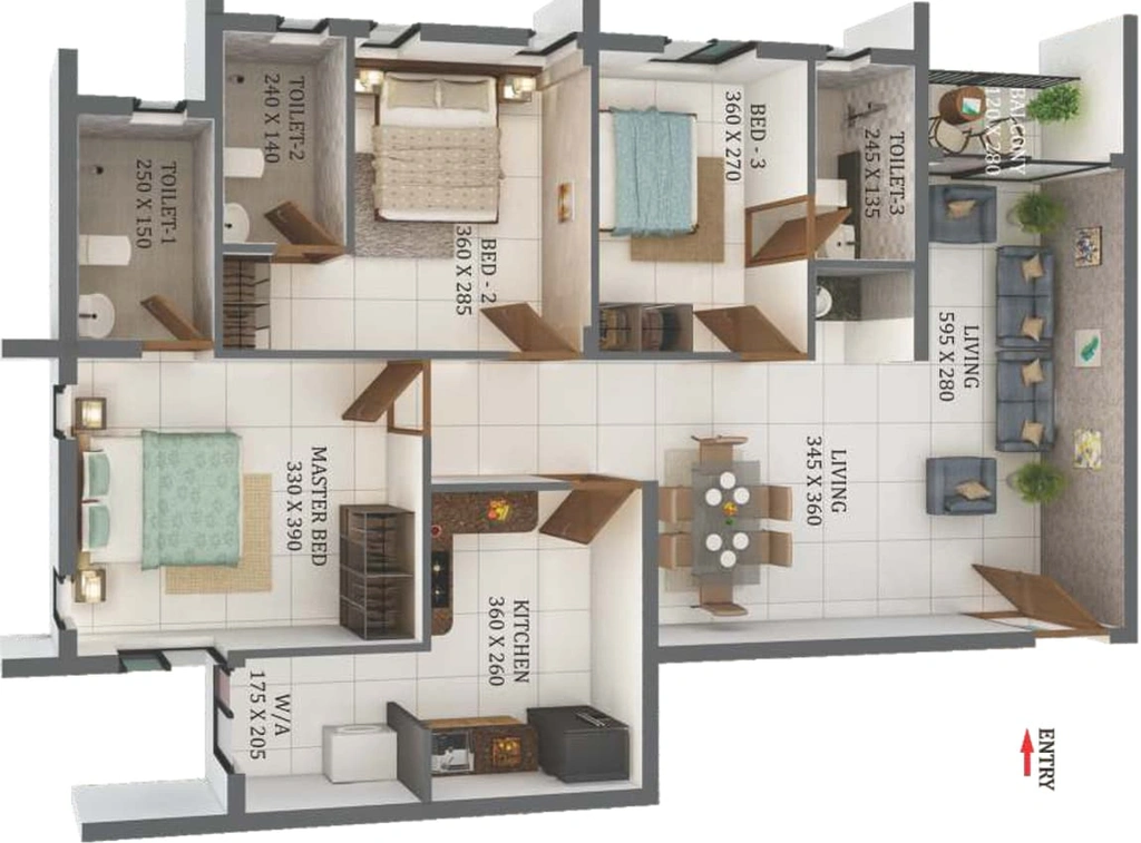 3 BHK Flat in Varma Prime in Vyttila, Kochi - Image 492823