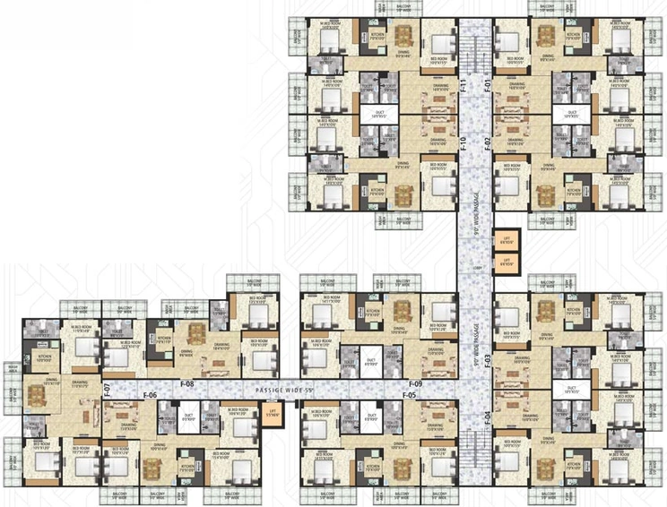 Floor Plan of JG Pristine in Danapur, Patna - Image 84528