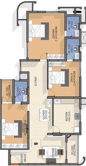 3 BHK Flat in Asset Limelight in Edappally, Kochi - Image 492941