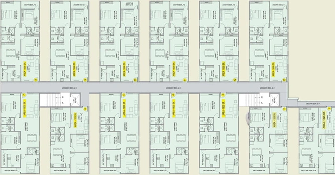 Floor Plan of MVV Green Garden in Yendada, Visakhapatnam - Image 44917