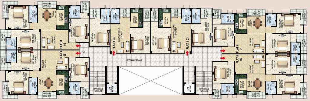 Floor Plan of Mathura Girija Expressway View in Danapur, Patna - Image 6374