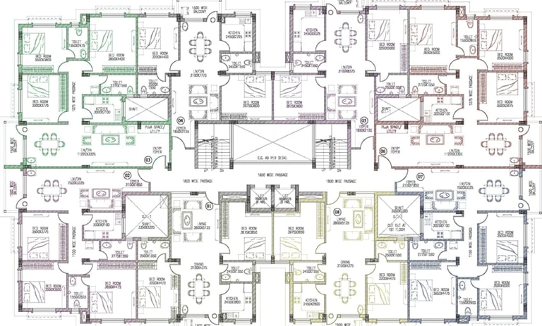 Floor Plan of Utkal Kamala Vihar in Jharapada, Bhubaneswar - Image 48894