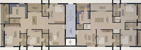 Floor Plan of MVV Lakshmi Residency in Yendada, Visakhapatnam - Image 45047