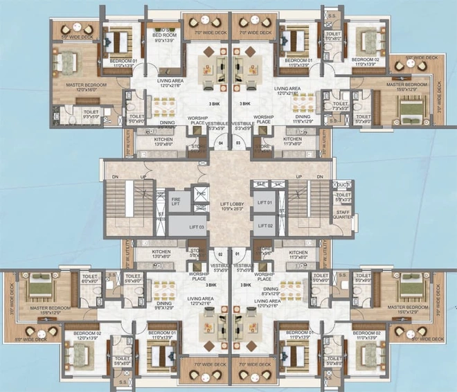 Floor Plan of Utkal Levels in Pahala, Bhubaneswar - Image 48957