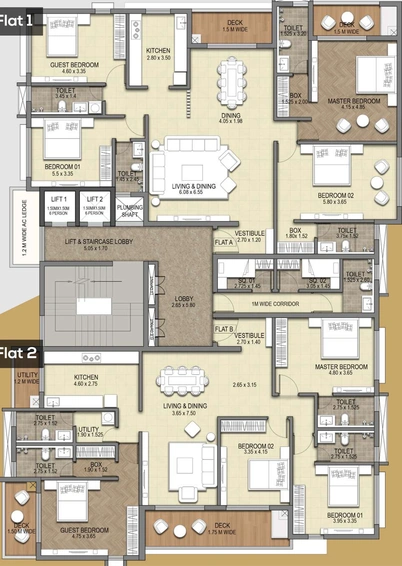 Floor Plan of Utkal Prime in Patrapada, Bhubaneswar - Image 6714