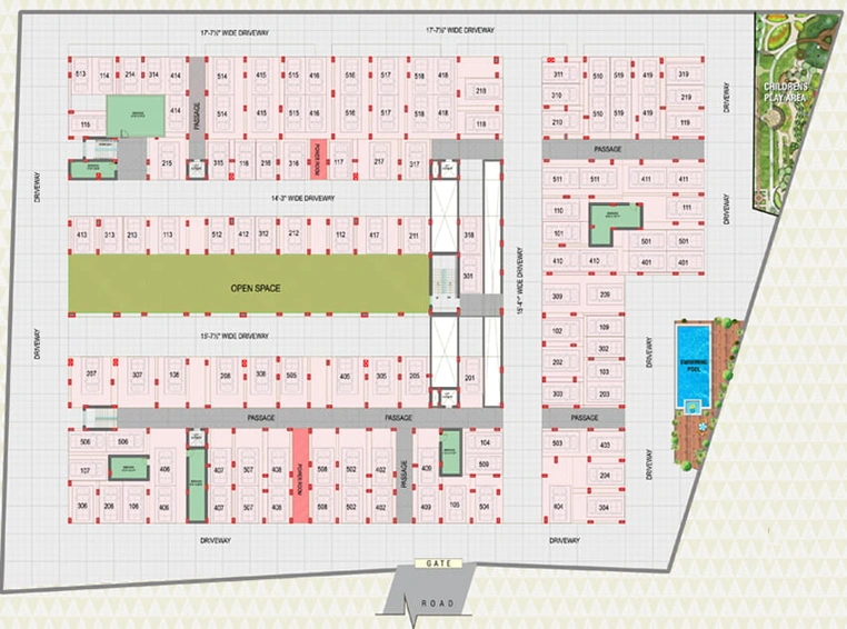 Master Plan of MVV Sunrise in Madhurawada, Visakhapatnam - Image 6924