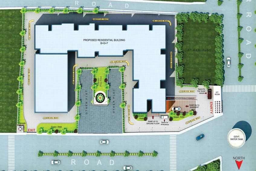 Master Plan of Kirti Dharni Dhar Kuwar Enclave in Bailey Road, Patna - Image 6311