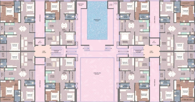 Floor Plan of Surekha Orchid in Patia, Bhubaneswar - Image 6672