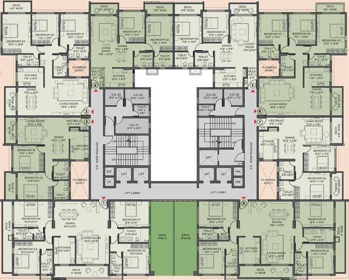 Floor Plan of Utkal Utopia in Patrapada, Bhubaneswar - Image 6787