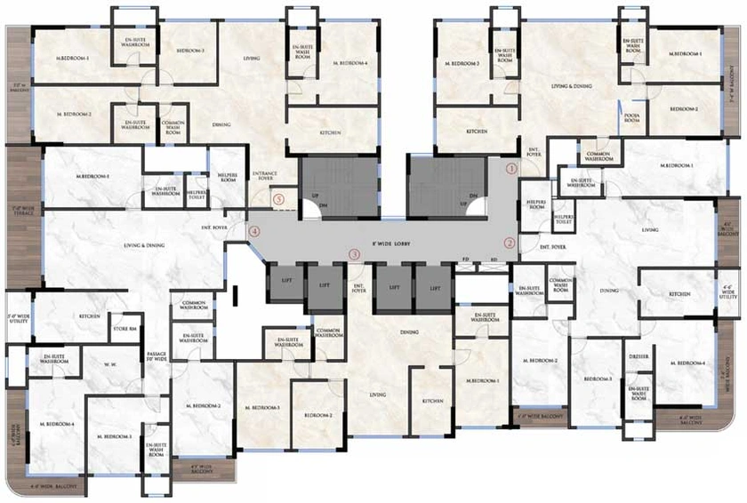 Floor Plan of MICL Aaradhya Evoq in Juhu, Mumbai - Image 18618