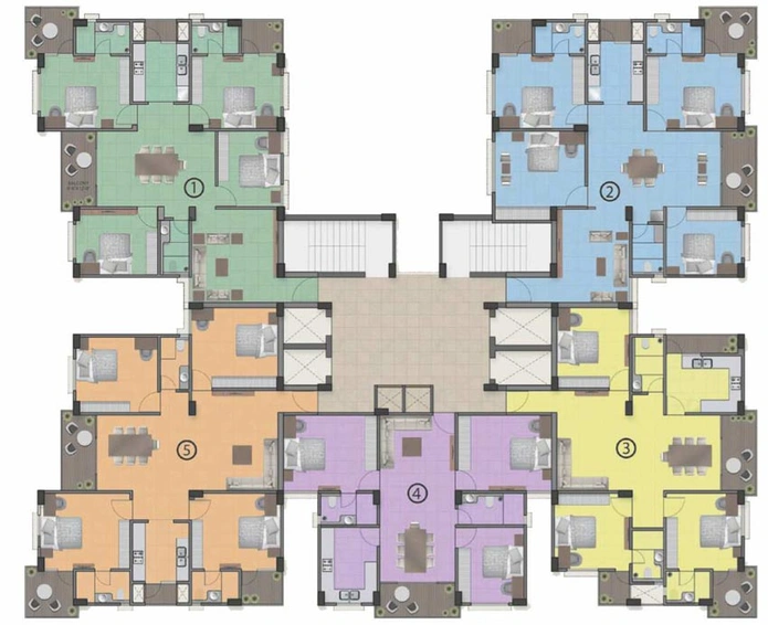 Floor Plan of Devendra Green City in Pahari, Patna - Image 6413