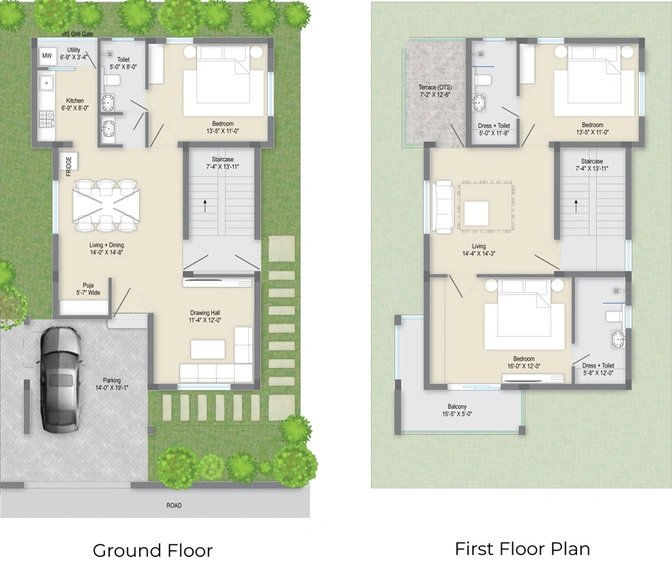 3 BHK House/Villa in Z Magnolia Residency in Cuttack, Bhubaneswar - Image 385544