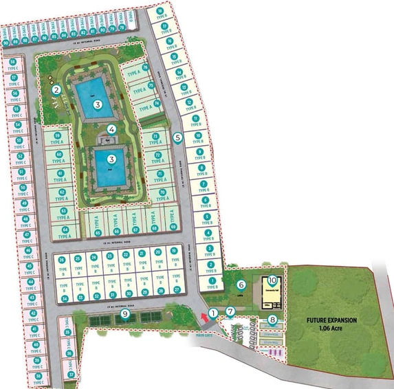 Master Plan of Z Magnolia Residency in Cuttack, Bhubaneswar - Image 6702