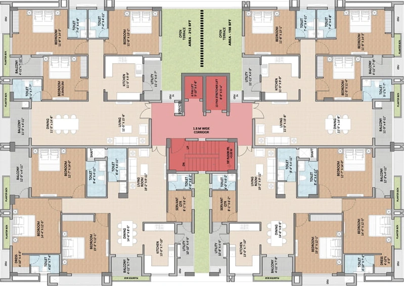 Floor Plan of Z Rukmini in Bapuji Nagar, Bhubaneswar - Image 6817