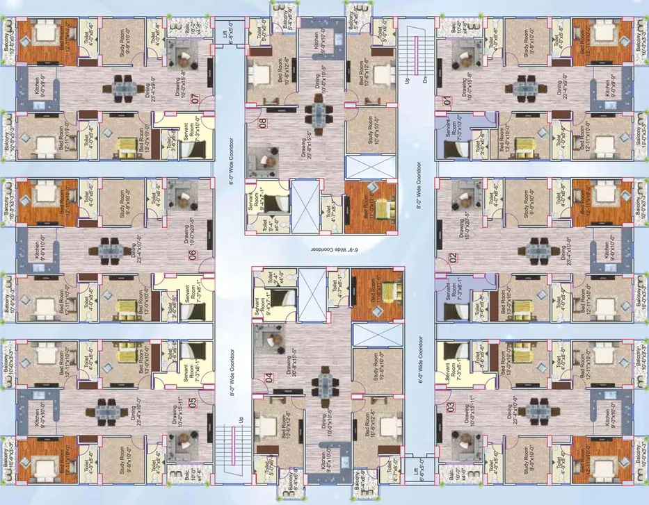 Floor Plan of RR Sanchar Nagar in Danapur, Patna - Image 6433