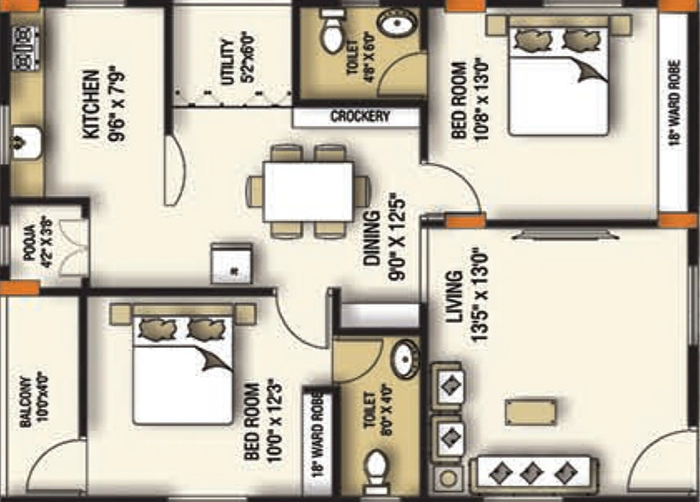 2 BHK Flat in Sardar Seshadri Elite in Atchutapuram, Visakhapatnam - Image 383986