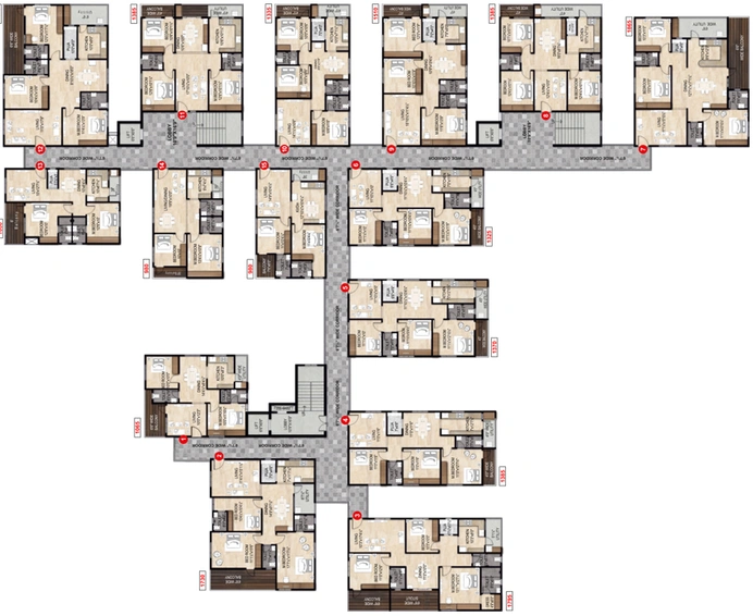 Floor Plan of MK Elite in Pothinamallayya Palem, Visakhapatnam - Image 45616