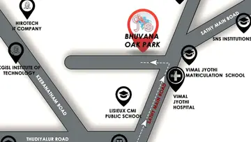 Location of Bhuvana Oak Park - Image 6441