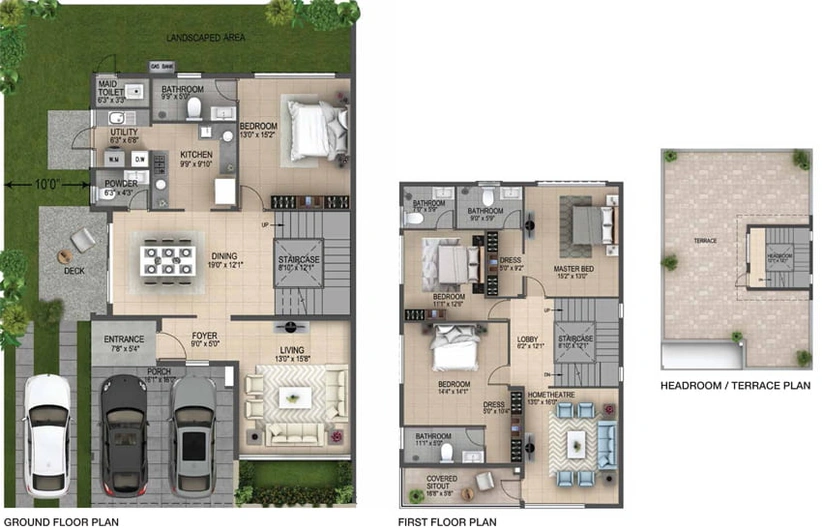 4 BHK House/Villa in Casagrand Cosmos in Vellakinar, Coimbatore - Image 382345