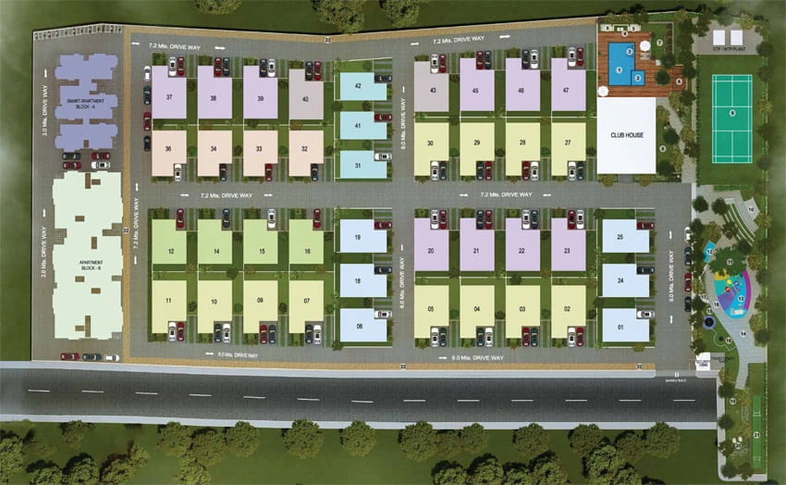 Master Plan of Casagrand Cosmos in Vellakinar, Coimbatore - Image 6467