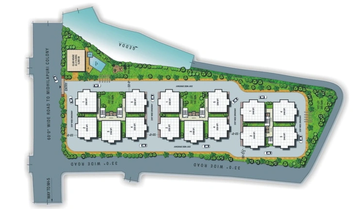 Master Plan of Aditya Fortune Towers in Madhurawada, Visakhapatnam - Image 45755