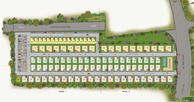 Master Plan of Casagrand Verdant in Vedapatti, Coimbatore - Image 6502