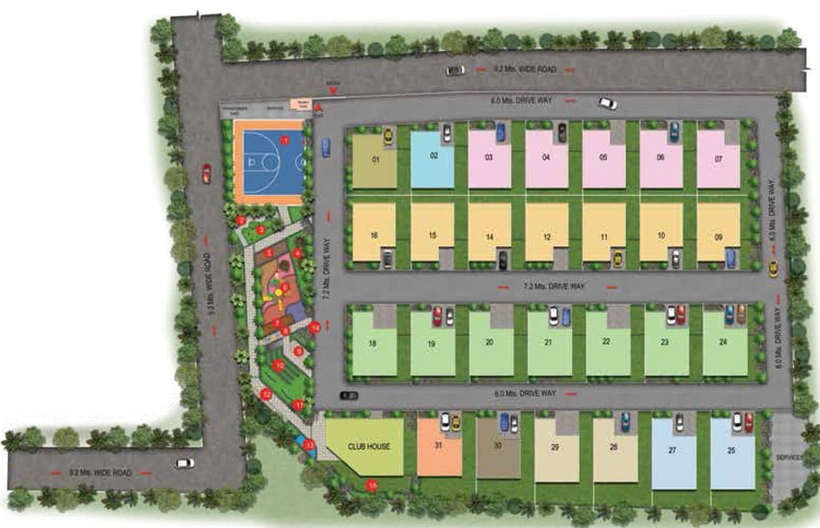 Master Plan of Casagrand Solitaire in NGGO Colony, Coimbatore - Image 6515