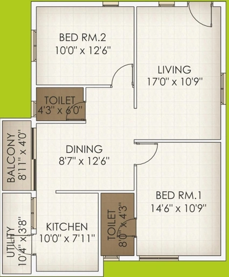2 BHK Flat in Marutham Coconut Grove in Vellakinar, Coimbatore - Image 382550