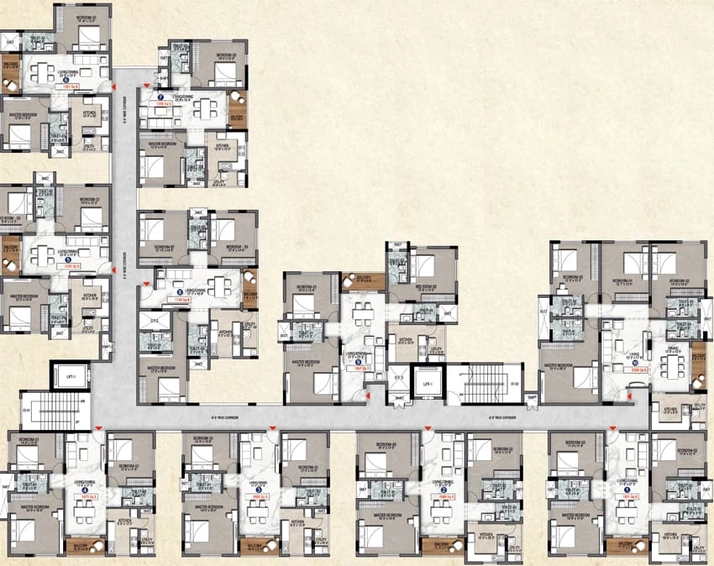 Floor Plan of Patteeswarar Paradise Magizham in Singanallur, Coimbatore - Image 6556