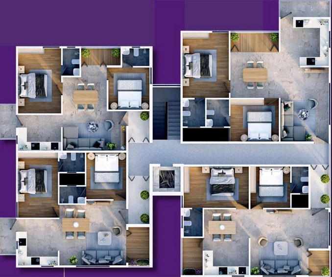 Floor Plan of RR Yazh in Saibaba Colony, Coimbatore - Image 60894