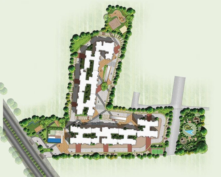 Master Plan of Sattva Navaratna Residency in Avinashi Main Road, Coimbatore - Image 6574