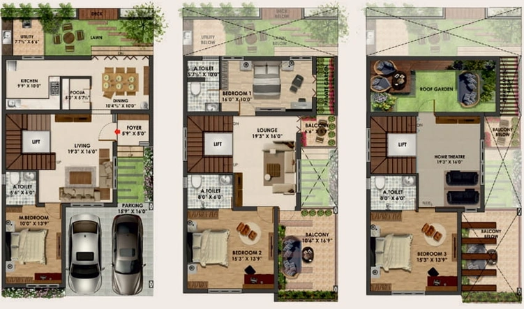 4 BHK Flat in Ravi Murugaa Sai Gardenia in Peelamedu, Coimbatore - Image 737096