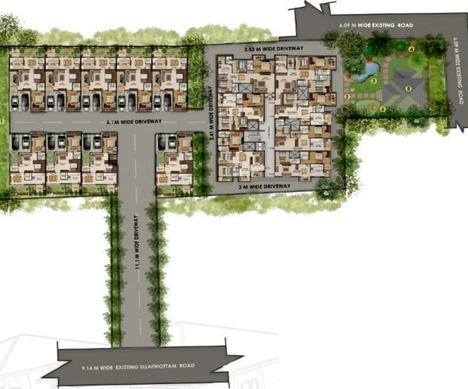 Master Plan of Ravi Murugaa Sai Gardenia in Peelamedu, Coimbatore - Image 111760