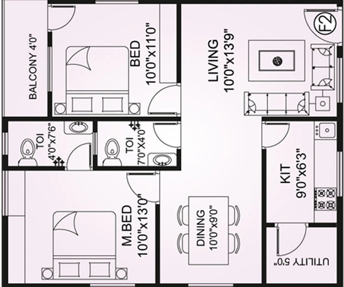 2 BHK Flat in Shree Anjali Geetanjali Towers in Madhurawada, Visakhapatnam - Image 489962