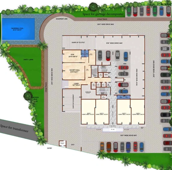 Master Plan of Lifestyle Galaxia in Chandrasekharpur, Bhubaneswar - Image 49043