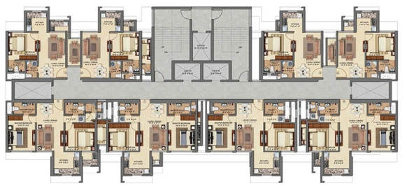 Floor Plan of Chandak 34 Park Estate in Goregaon West, Mumbai - Image 18675