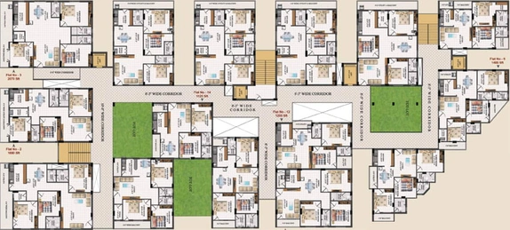 Floor Plan of Flora Heights in Madhurawada, Visakhapatnam - Image 45945
