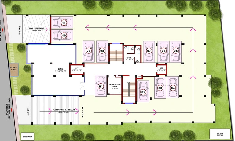 Master Plan of Z The Nest in Shaheed Nagar, Bhubaneswar - Image 7449