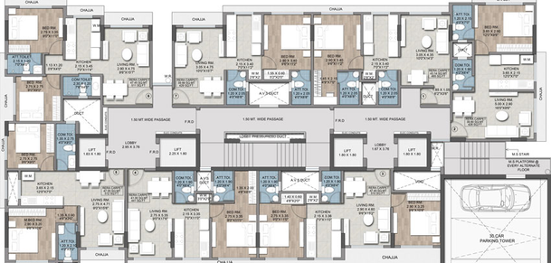 Floor Plan of Lotus Peridot Signature in Andheri West, Mumbai - Image 19426