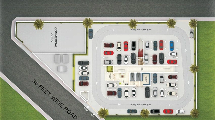 Master Plan of North Point Emerald in Rajiv Gandhi Nagar, Coimbatore - Image 7002
