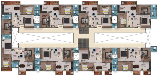 Floor Plan of Sukra Majesticka Grande in Saibaba Colony, Coimbatore - Image 60916