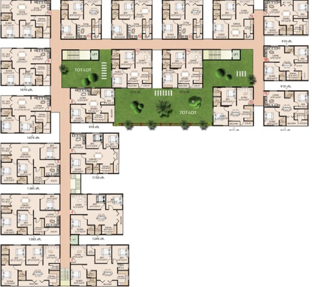 Floor Plan of Sri Vaibhava Grand in Lankelapalem, Visakhapatnam - Image 46356